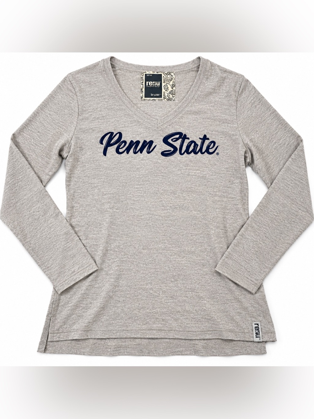 Penn State Nittany Lions Reü Bruzer Gray Long Sleeve Shirt Women’s M NCAA